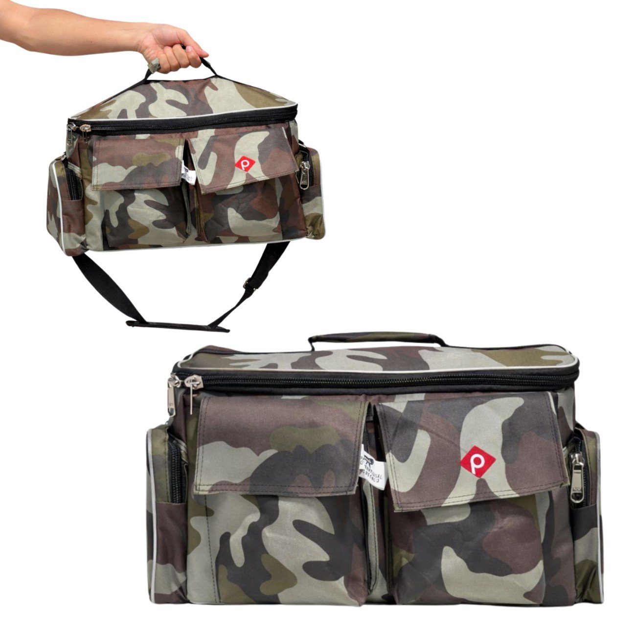 PAHAL 18 Inch Combat Medic First Aid Trauma Kit Bag | Heavy Duty Portable Medical Instrument & Vaccination Bag | 11 Pockets & 3 Compartments | Empty view 5