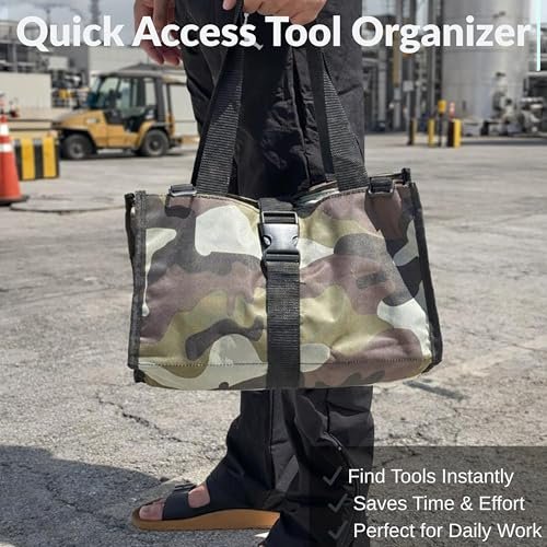 PAHAL Roll-Up Wrench Tool Pouch | Heavy Duty Waterproof Nylon Tool Organizer with 5 Zipper Pockets | Portable Tool Roll Bag for Spanners, Wrenches, Mechanics, Garage & Bike Repair view 6